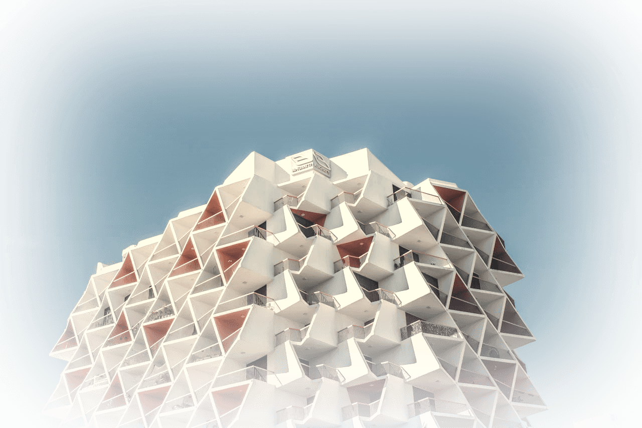 Geometric architectural dome detail