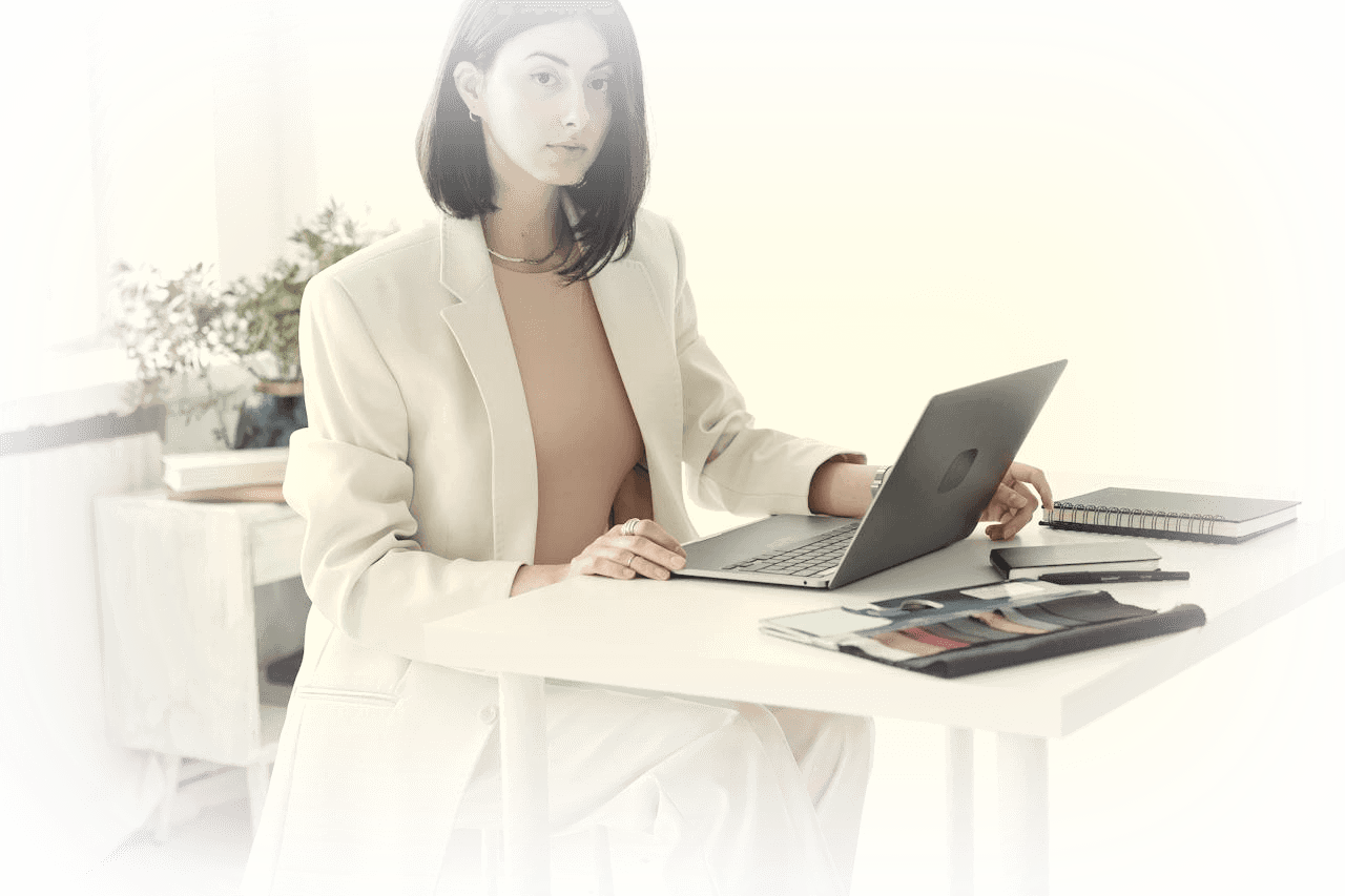 Businesswoman in a bright modern office